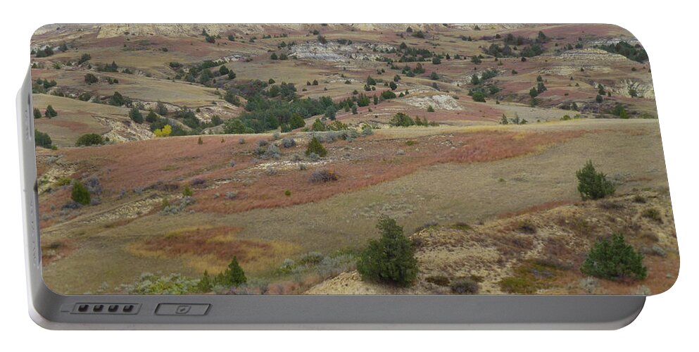 North Dakota Portable Battery Charger featuring the photograph Coppery Hills Reverie by Cris Fulton