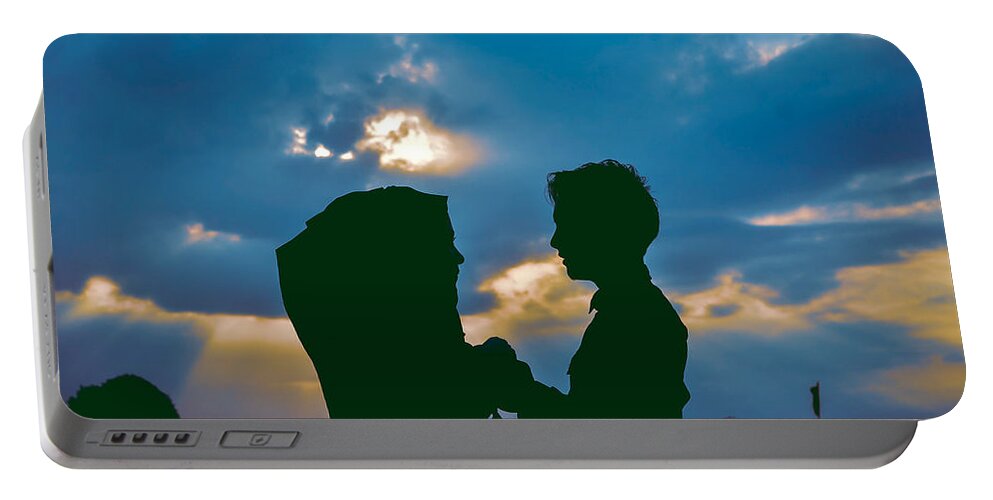 Landscape Portable Battery Charger featuring the photograph Couple by Selvi Umami