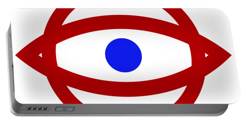 Richard Reeve Portable Battery Charger featuring the digital art Cyclops Sun 1 by Richard Reeve