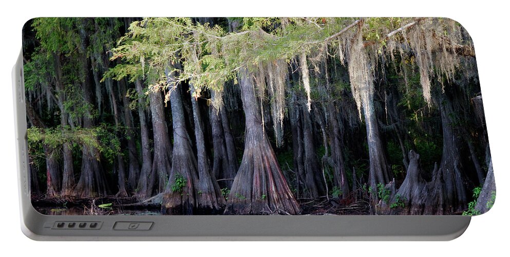 Caddo Lake Portable Battery Charger featuring the photograph Cypress Bank by Lana Trussell