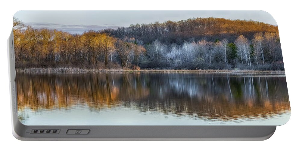 Reflection Portable Battery Charger featuring the photograph Daybreak by Brad Bellisle