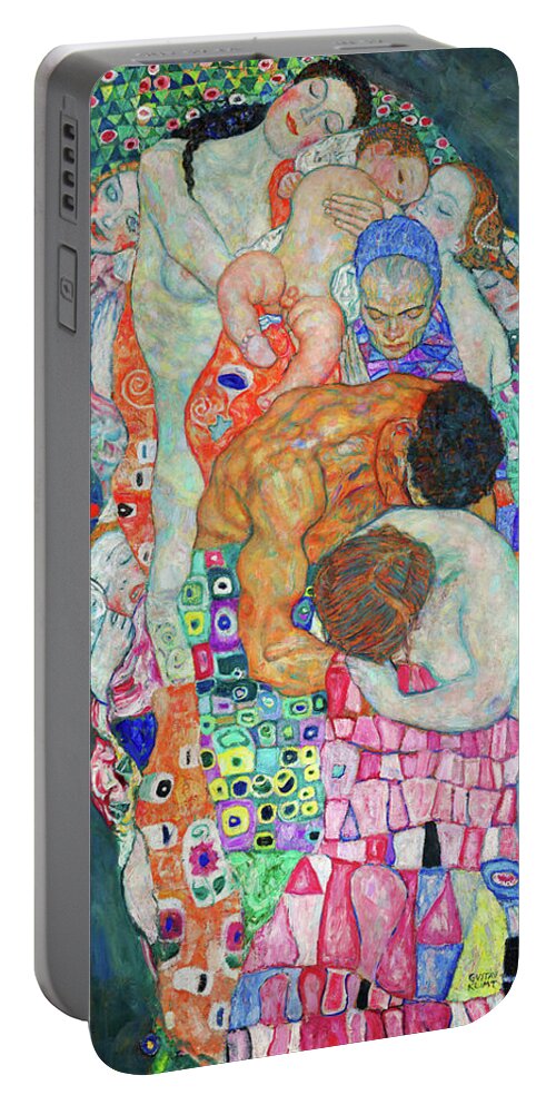 Gustav Klimt Portable Battery Charger featuring the painting Death and Life, 1915 by Gustav Klimt