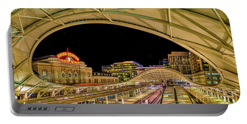 Denver Portable Battery Charger featuring the photograph Denver Union Station by Melissa Lipton