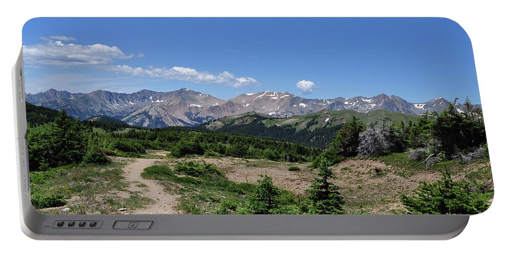 Trail Portable Battery Charger featuring the photograph Descending to Timberline by Julia McHugh