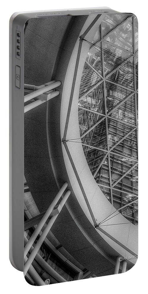 Oklahoma City Skyline Portable Battery Charger featuring the photograph Devon Tower Atrium by Al Griffin