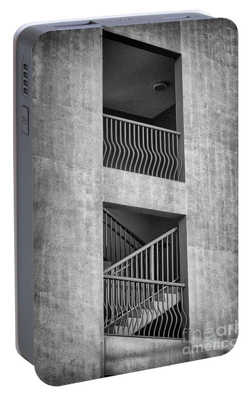 Stair Portable Battery Charger featuring the photograph Don't Stair by Karen Adams