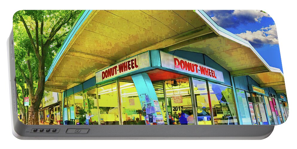 Donuts Portable Battery Charger featuring the photograph Donut Wheel by Don Schimmel