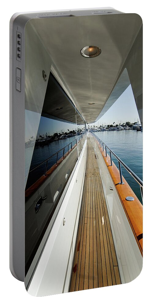 Yacht Portable Battery Charger featuring the photograph Double Vision by David Shuler