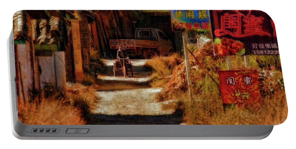  Portable Battery Charger featuring the photograph Down The Hill In China by Blake Richards
