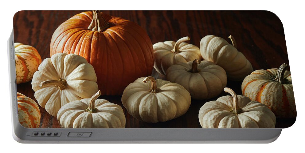 Food Portable Battery Charger featuring the photograph Dramatic Pumpkins #2 by Cuisine at Home