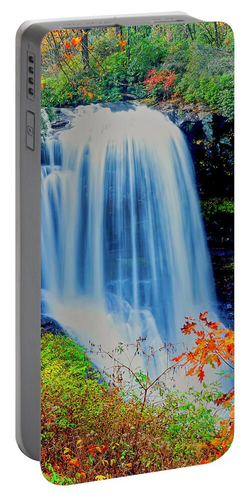 Dry Falls Portable Battery Charger featuring the photograph Dry Falls Front November by Meta Gatschenberger