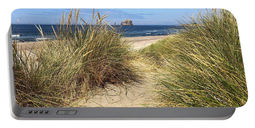 Sea Portable Battery Charger featuring the photograph Dune Beach Path by Jeanette French