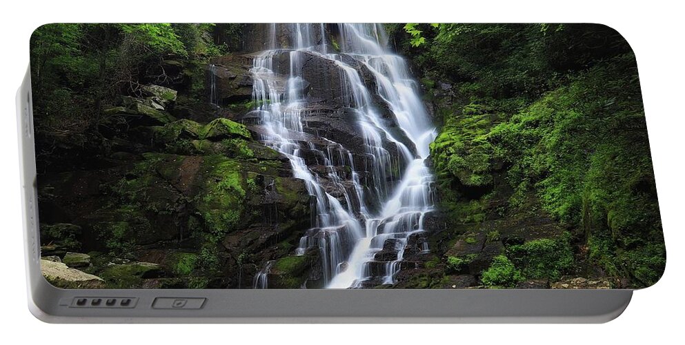 Eastatoe Falls Portable Battery Charger featuring the photograph Eastatoe Falls by Chris Berrier