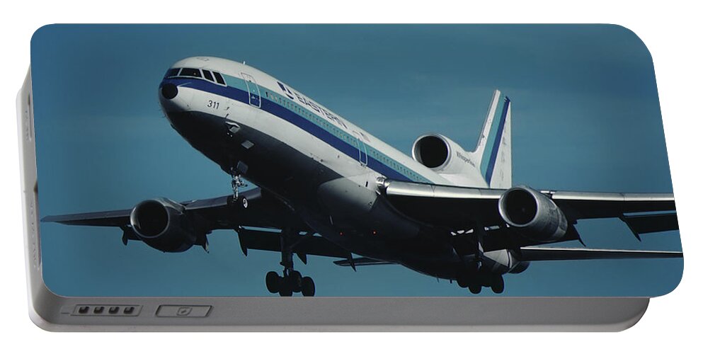 Eastern Airlines Portable Battery Charger featuring the photograph Eastern L-1011 TriStar Whisperliner by Erik Simonsen