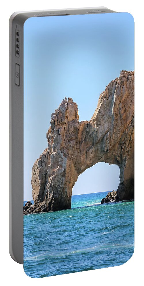 Arch Portable Battery Charger featuring the photograph El Arco de Cabo San Lucas 5 by Dawn Richards