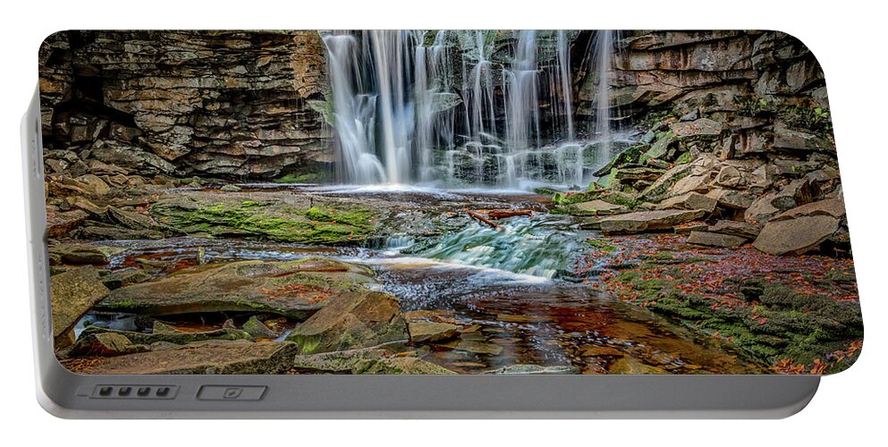 Landscapes Portable Battery Charger featuring the photograph Elakala Falls 1020 by Donald Brown