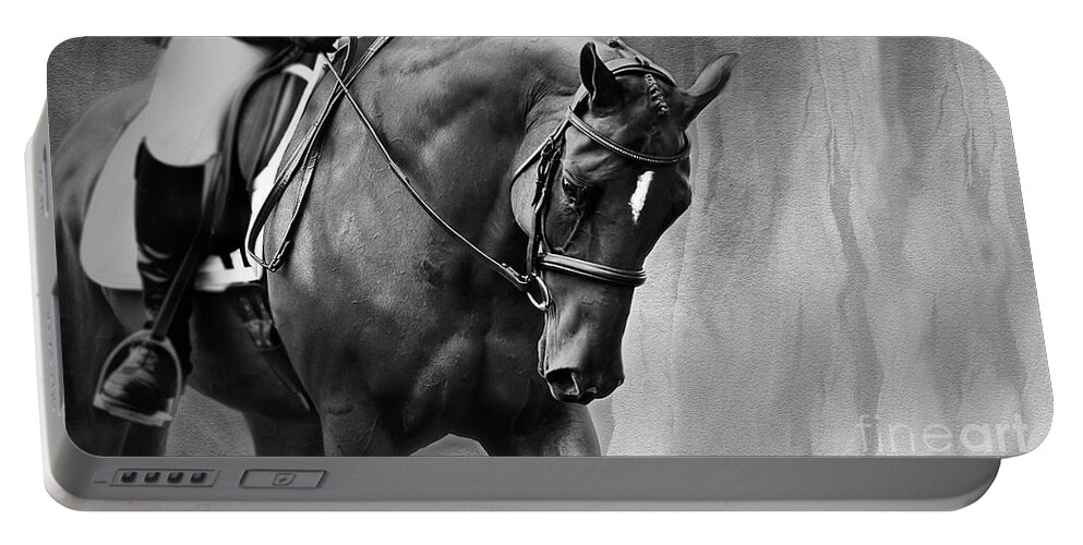 Horse Photography Portable Battery Charger featuring the photograph Elegance - Dressage Horse Large by Michelle Wrighton