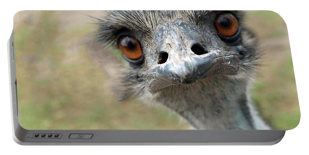 Emu Portable Battery Charger featuring the photograph Emu by Sarah Lilja