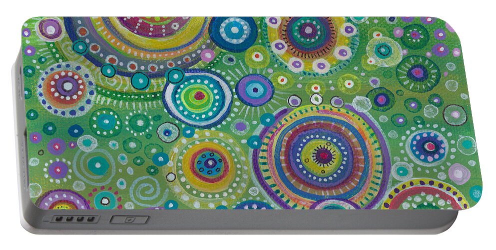 Energy Portable Battery Charger featuring the painting Energy by Tanielle Childers