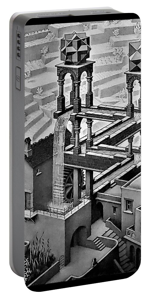 Maurits Cornelis Escher Portable Battery Charger featuring the photograph Escher 128 by Rob Hans