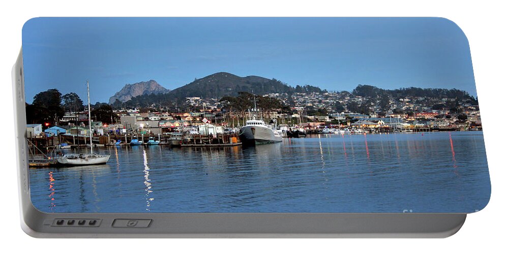 Morro Bay Portable Battery Charger featuring the photograph Evening in Morro Bay by Michael Rock