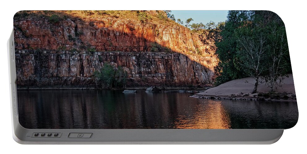 Katherine Gorge Portable Battery Charger featuring the photograph Evening Shadows by Catherine Reading