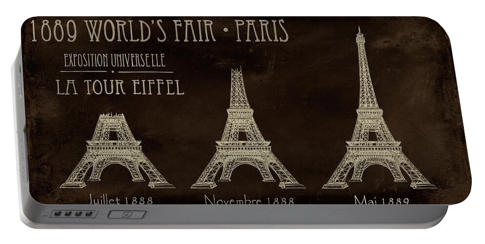 Architecture Portable Battery Charger featuring the painting Exposition Universelle by Ethan Harper