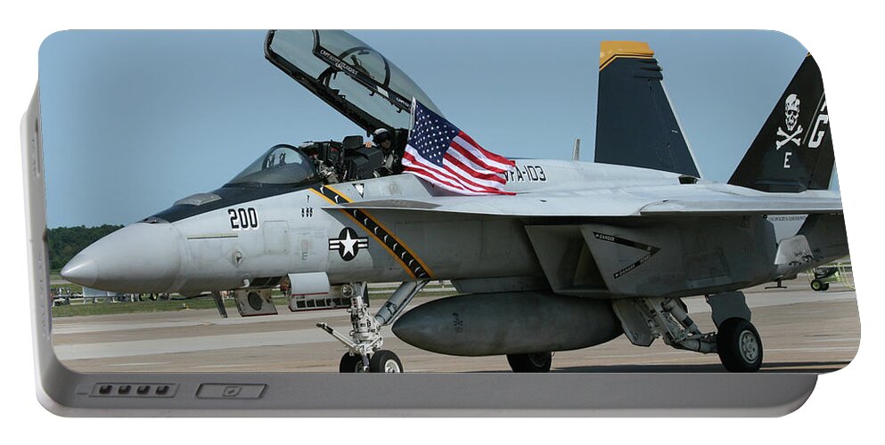 F18 Vfa-103 Portable Battery Charger featuring the photograph F18 Vfa-103 by Greg Smith