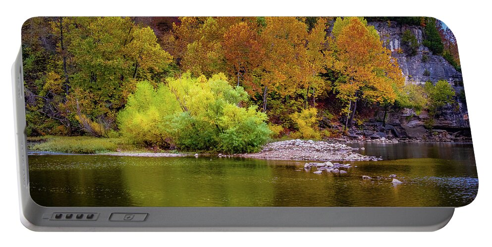 Fall Portable Battery Charger featuring the photograph Fall Colors of the Ozarks by Allin Sorenson