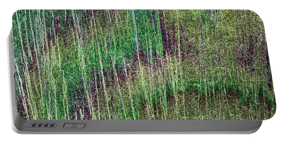 Woods Portable Battery Charger featuring the digital art Fall Forest by Will Borden