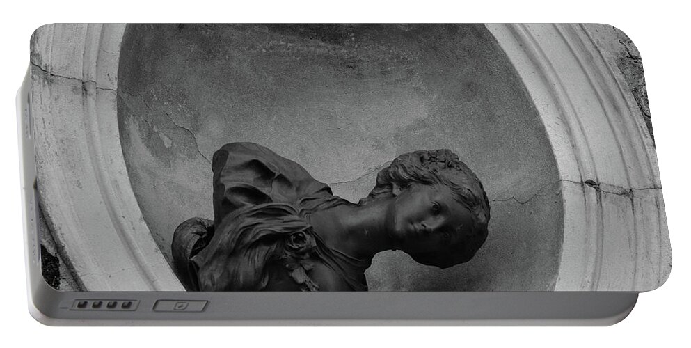 Atlantis Portable Battery Charger featuring the photograph Fallen Goddess by Jeff Phillippi