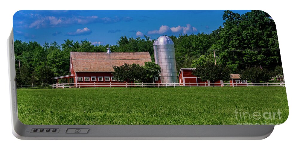 Vermont Portable Battery Charger featuring the photograph Family farm in Southern Vermont by Scenic Vermont Photography