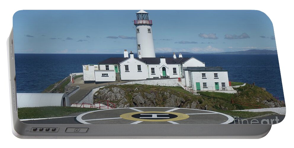 Fanad Lighthouse Donegal Wildatlanticway Ireland Photography Landscape Print Canvas Portable Battery Charger featuring the photograph Fanad lighthouse by Peter Skelton