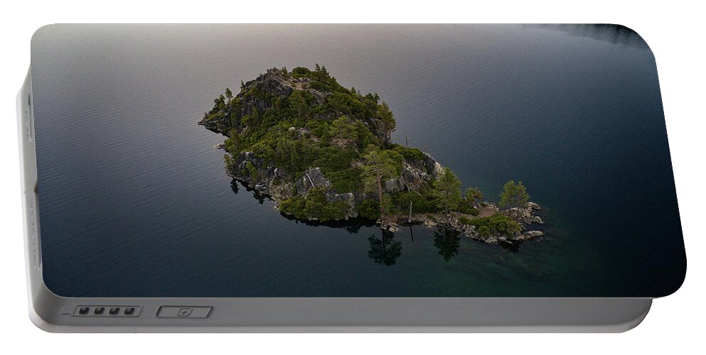 Lake Tahoe Portable Battery Charger featuring the photograph Fannette Island Emerald Bay Lake Tahoe by Anthony Giammarino