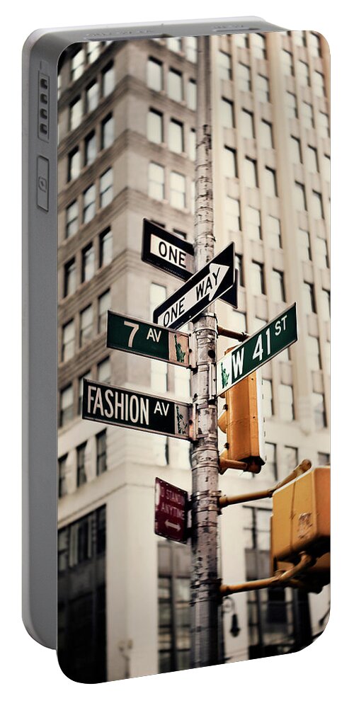 Fashion Portable Battery Charger featuring the photograph Fashion Ave by Susan Bryant