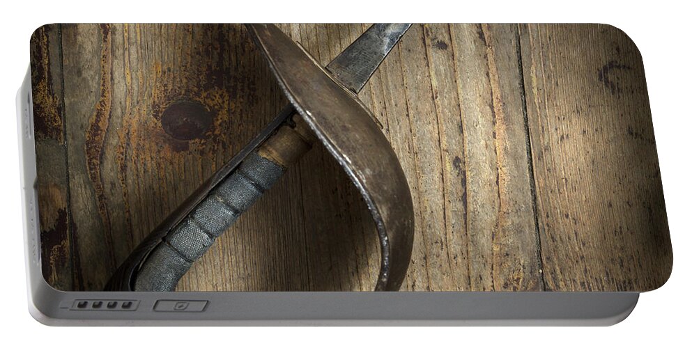 Sword Portable Battery Charger featuring the photograph Fencing Sword by Jelena Jovanovic