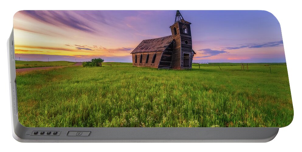 Rocky Valley Lutheran Church Portable Battery Charger featuring the photograph Final Sunrise by Darren White