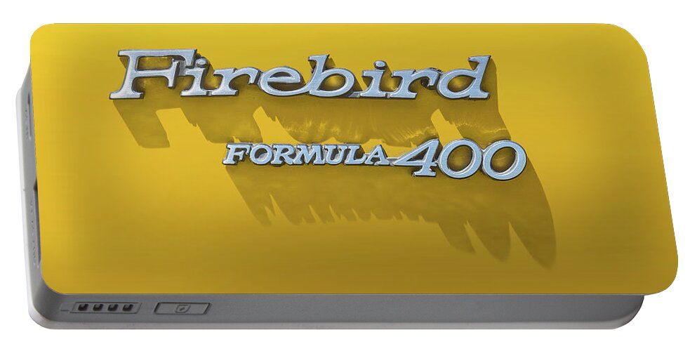 General Motors Portable Battery Charger featuring the photograph Firebird Formula 400 by Scott Norris