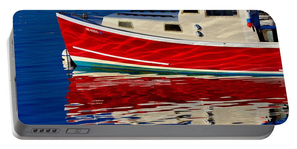 Boat Portable Battery Charger featuring the photograph Flame Job by Tom Gresham