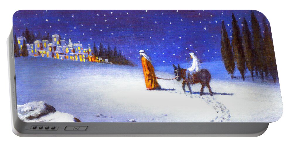 Snow Portable Battery Charger featuring the photograph Flight into Snow by Munir Alawi