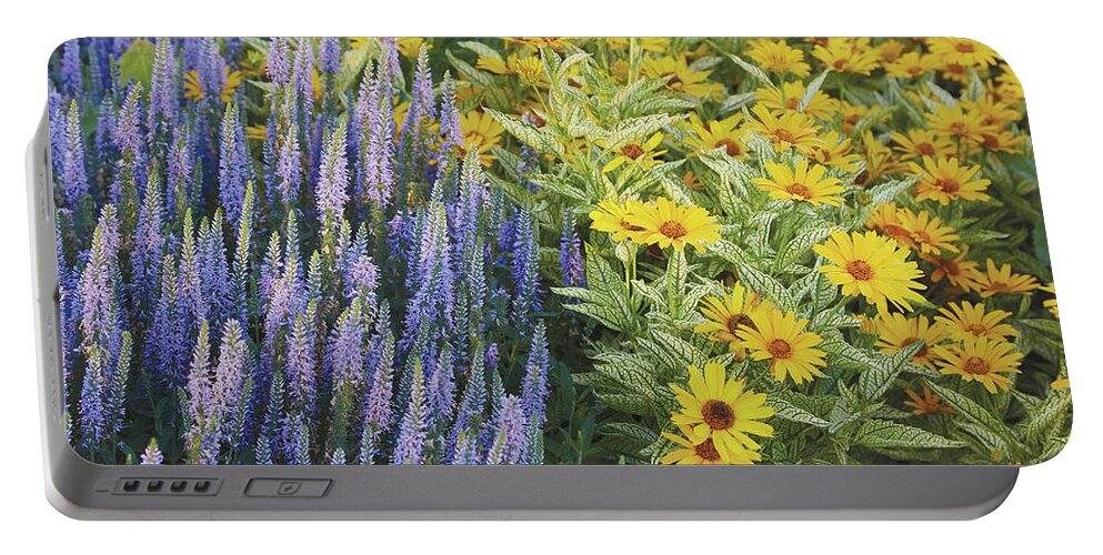Flowers Portable Battery Charger featuring the photograph Flower combo by Garden Gate magazine