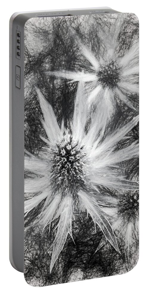 Flowers Portable Battery Charger featuring the photograph Flower Tattoo by Judi Kubes