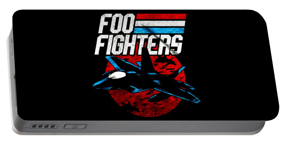 Foo Fighter Portable Battery Charger featuring the digital art Foo Fighter by Mardiga Lopez