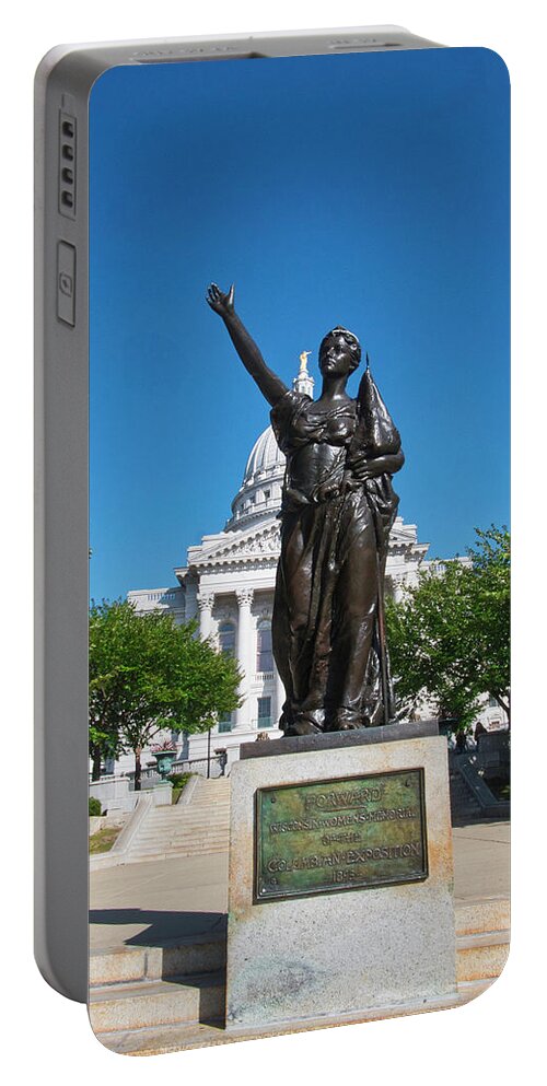 Madison Portable Battery Charger featuring the photograph Forward - Madison - Wisconsin by Steven Ralser