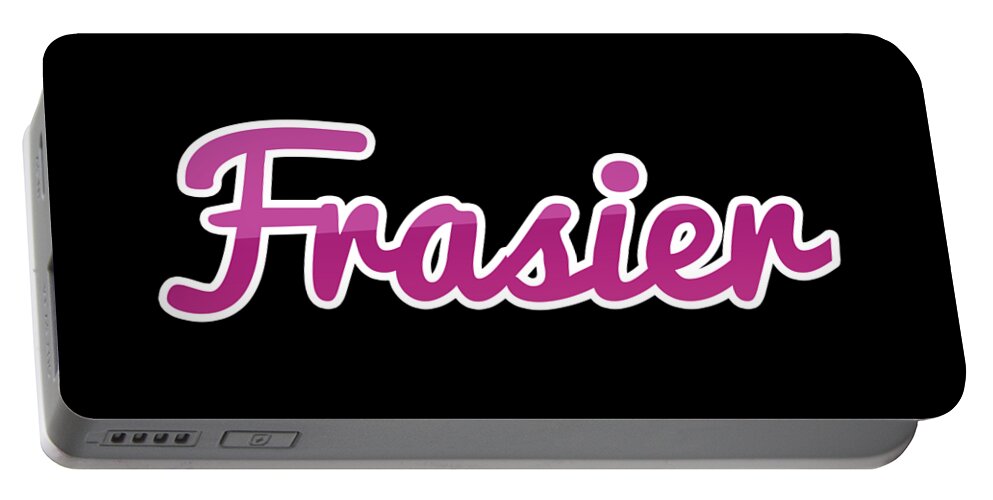 Frasier Portable Battery Charger featuring the digital art Frasier #Frasier by Tinto Designs