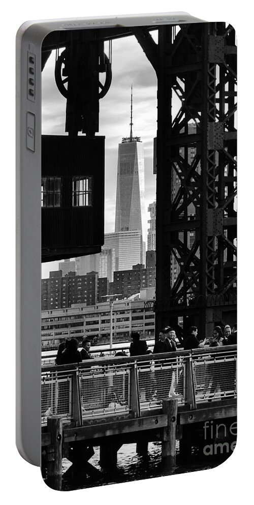 Freedom Tower Portable Battery Charger featuring the photograph Freedom Tower by Steve Ember
