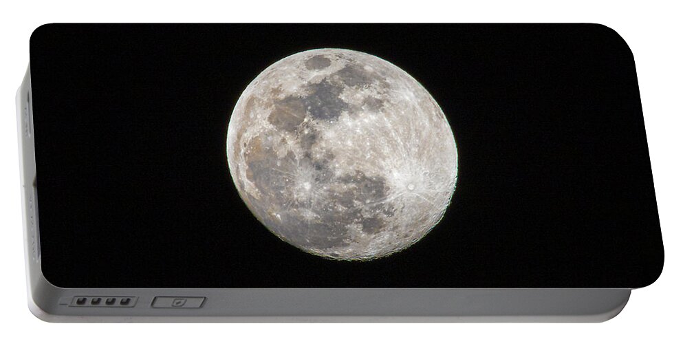 Moon Portable Battery Charger featuring the photograph Full Moon by Allin Sorenson