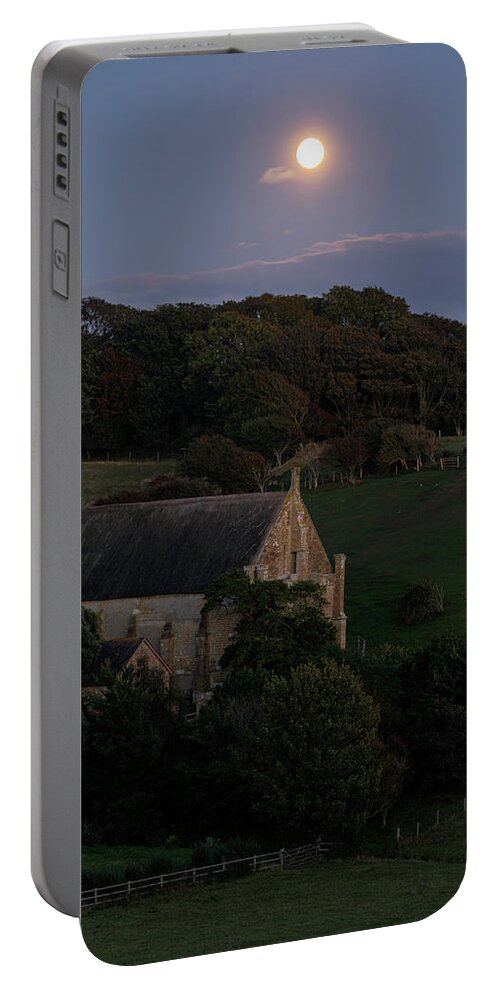 England Portable Battery Charger featuring the photograph Full Moon by Joana Kruse