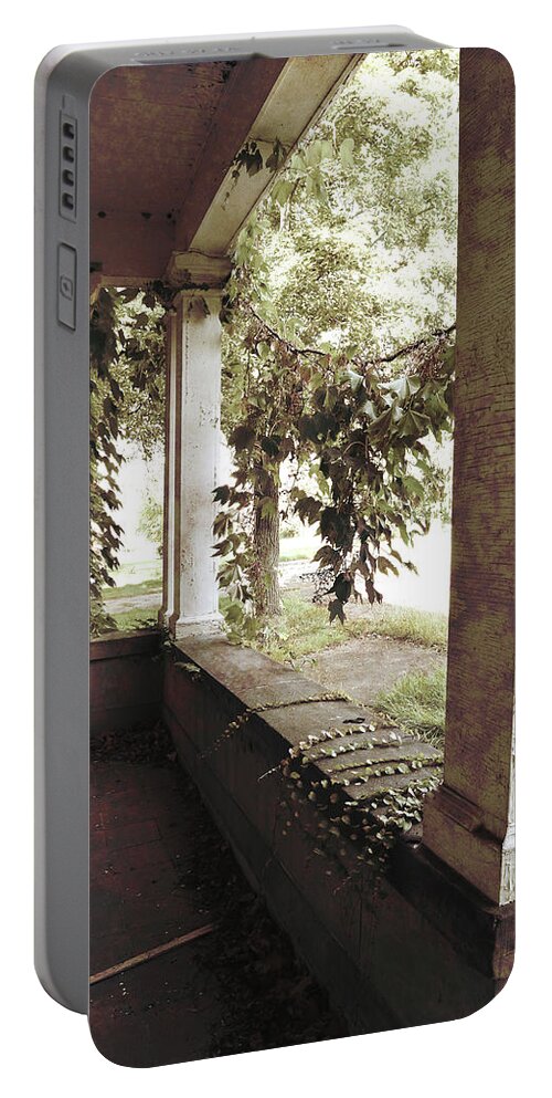 Mansion Portable Battery Charger featuring the photograph Full of Listening by Char Szabo-Perricelli