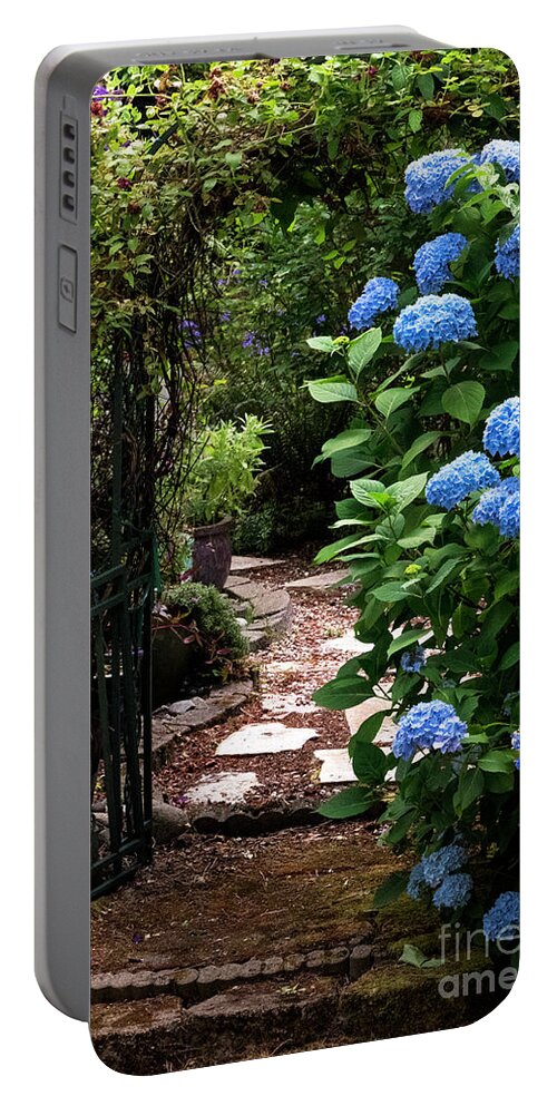 Garden Portable Battery Charger featuring the photograph Garden Gate by Louise Magno